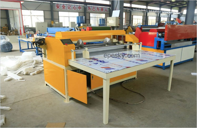 EPE foam plank cutting machine EPE foam plank cutting machine